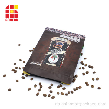 Brugerdefinerede trykte kaffeposer Box Pouch med ventil